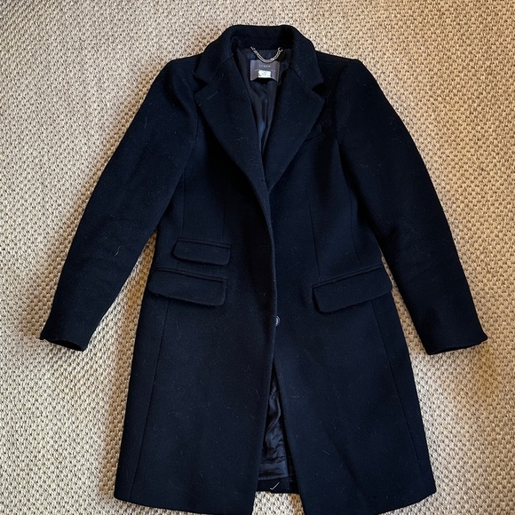 J. Crew Jackets & Blazers - J. Crew Black Vintage 100% Wool Coat